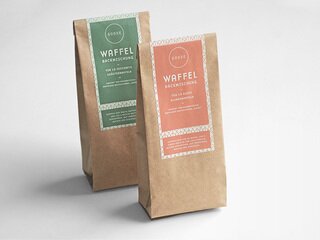 GOOSE Waffel Backmischungen Packaging Design Minimal Graphic Design Waffle